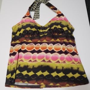 Athleta Swim Halter Tie Bikini Top Size S